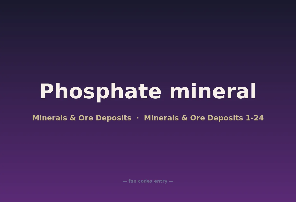 Phosphate mineral