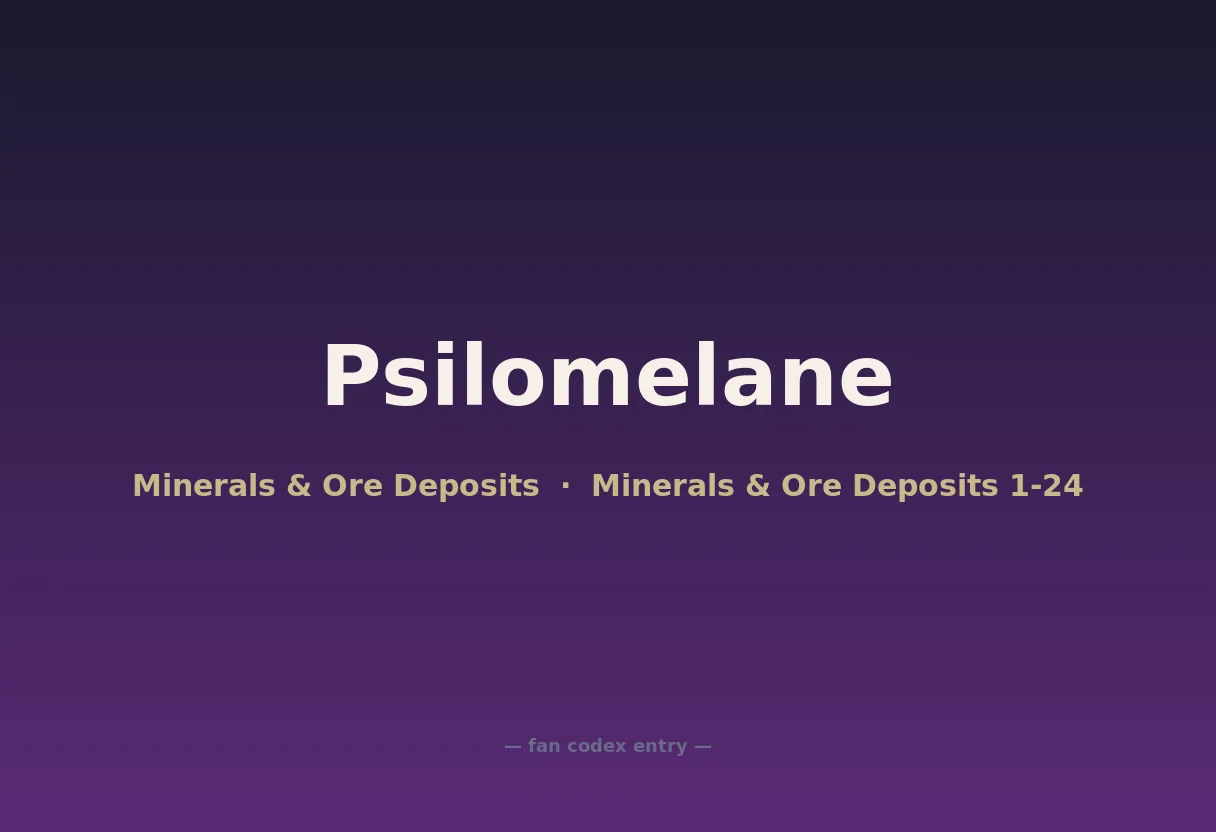 Psilomelane