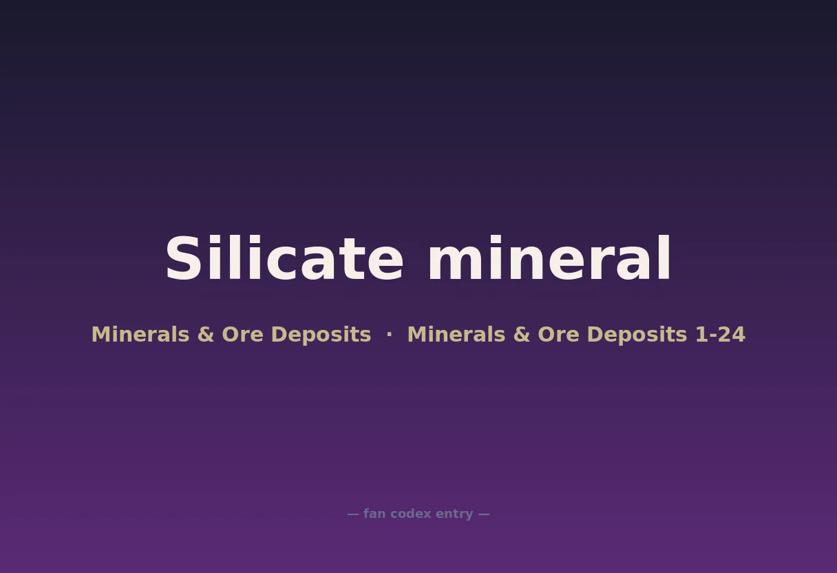 Silicate mineral