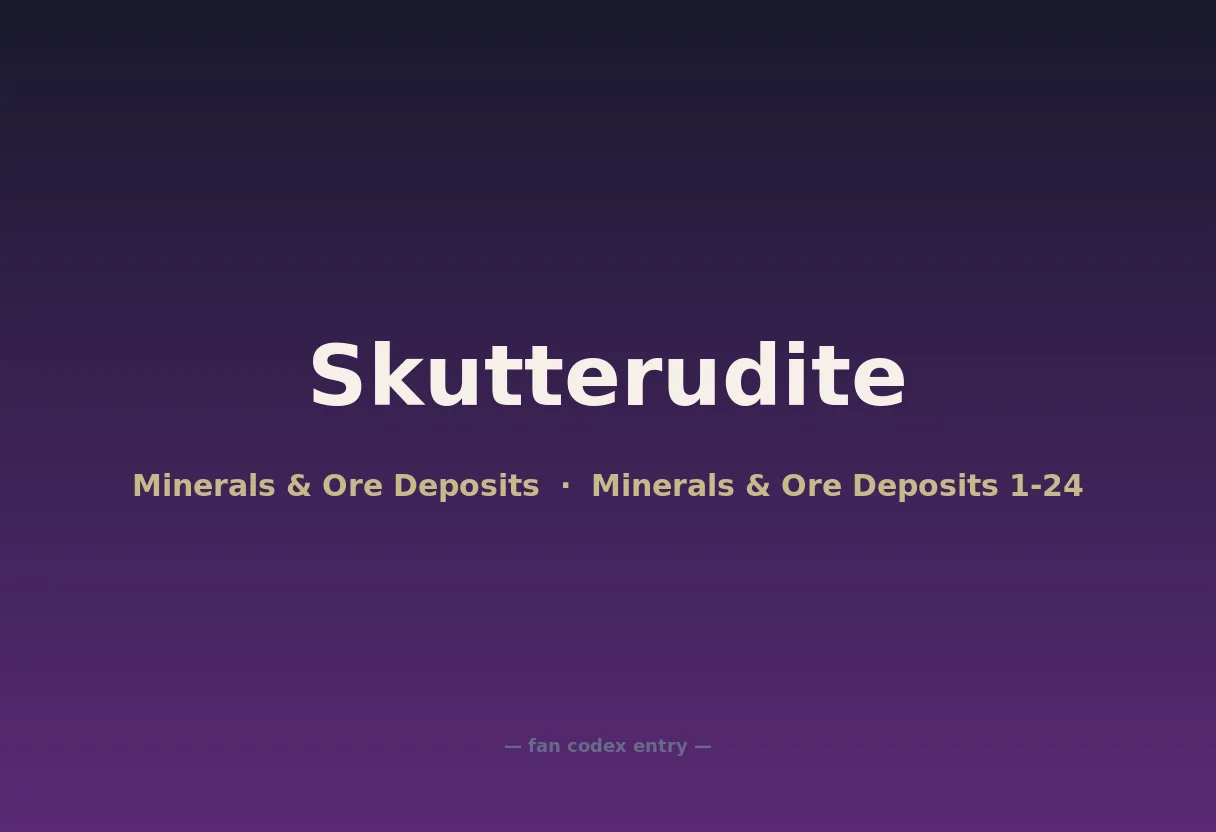 Skutterudite
