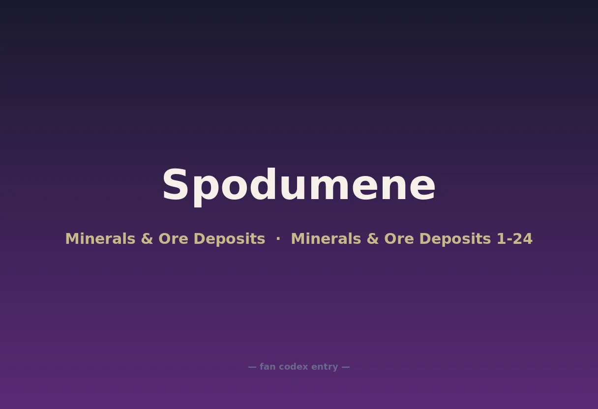 Spodumene