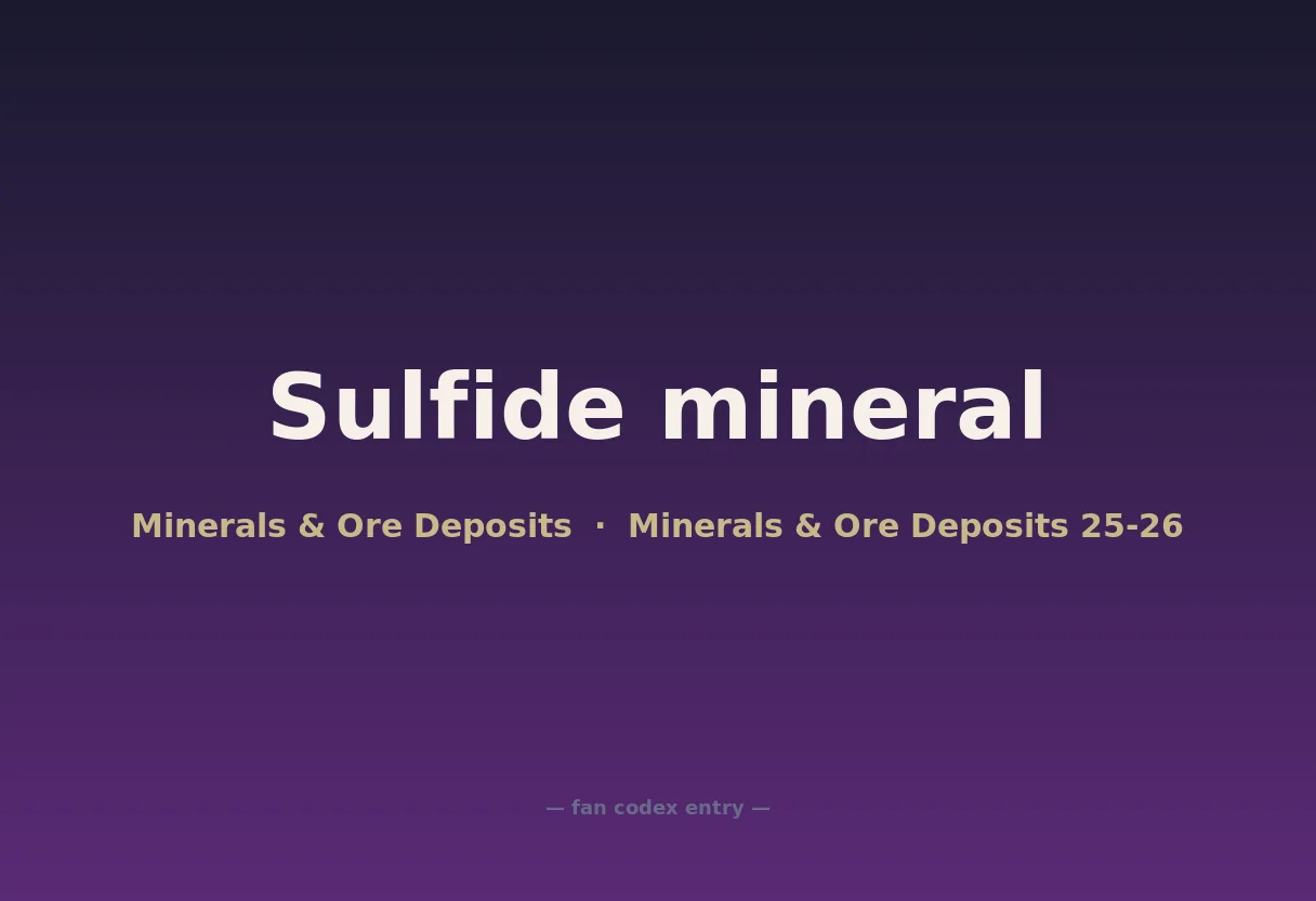 Sulfide mineral